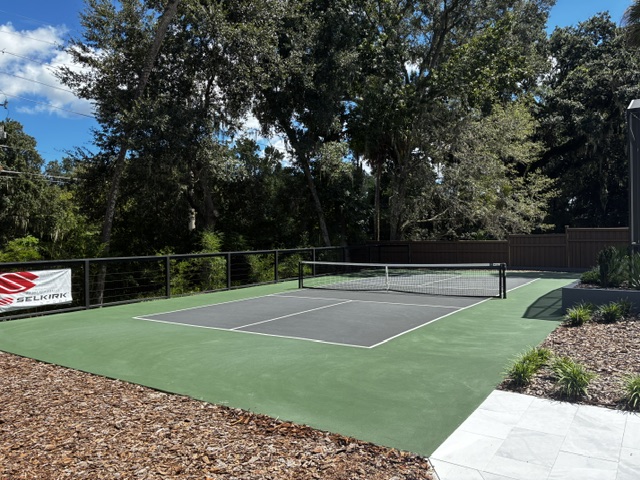 Private residential pickleball court in Oviedo, Florida